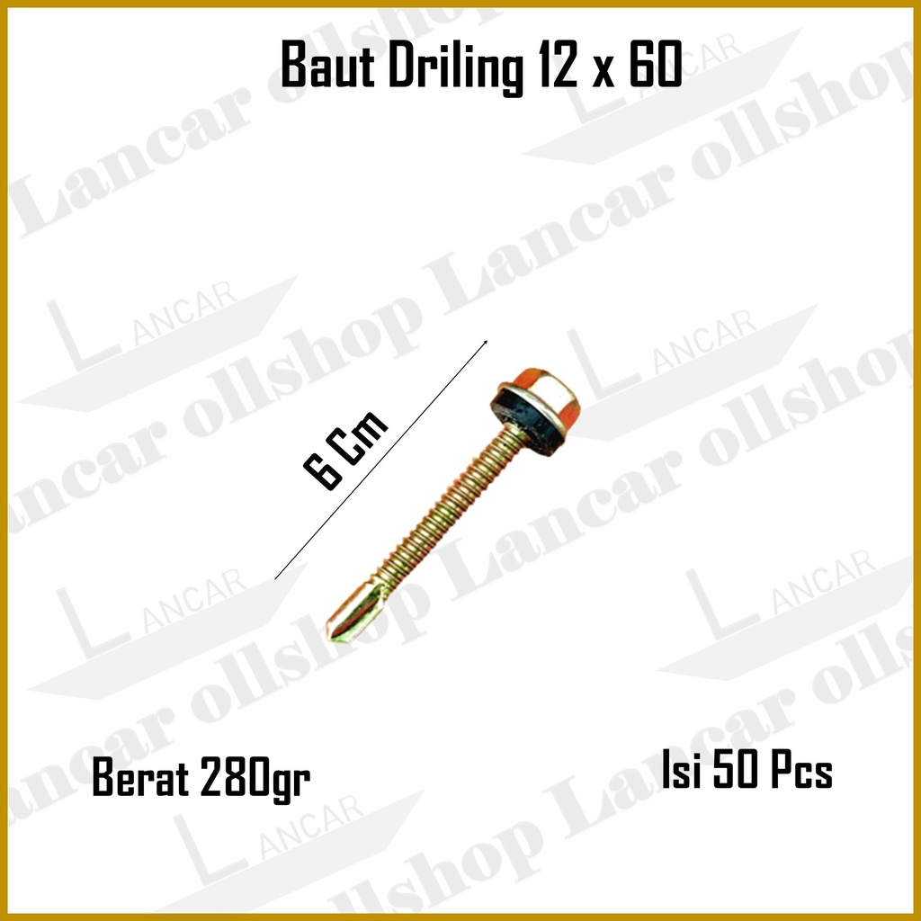 Baut Sekrup Skrup Baja Ringan Roofing Galvalum Driling Murah 2