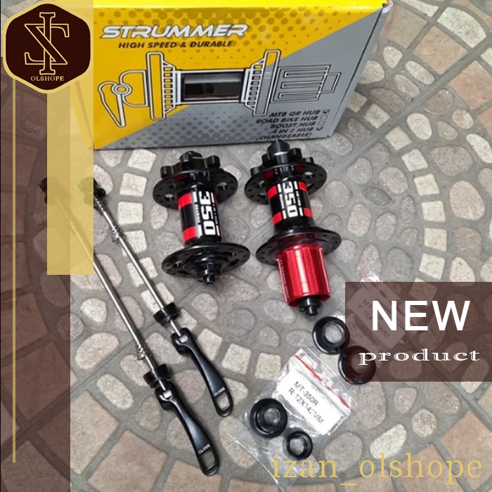 HUB FreeHub STRUMMER HM-350 32H Merah Hitam