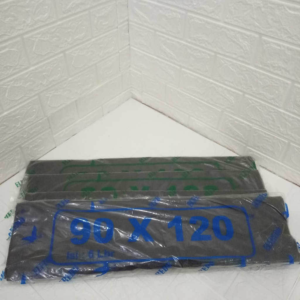 KANTONG PLASTIK SAMPAH HITAM UKURAN 40x60, 50x75, 60x100 &amp; 90x120 cm