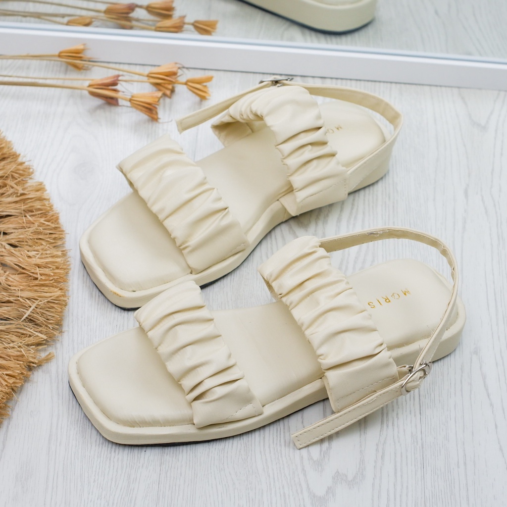 Sandal Wedges Wanita sandal platform Sandal wanita Strap Ban Dua Kerut terbaru MC-AB 21
