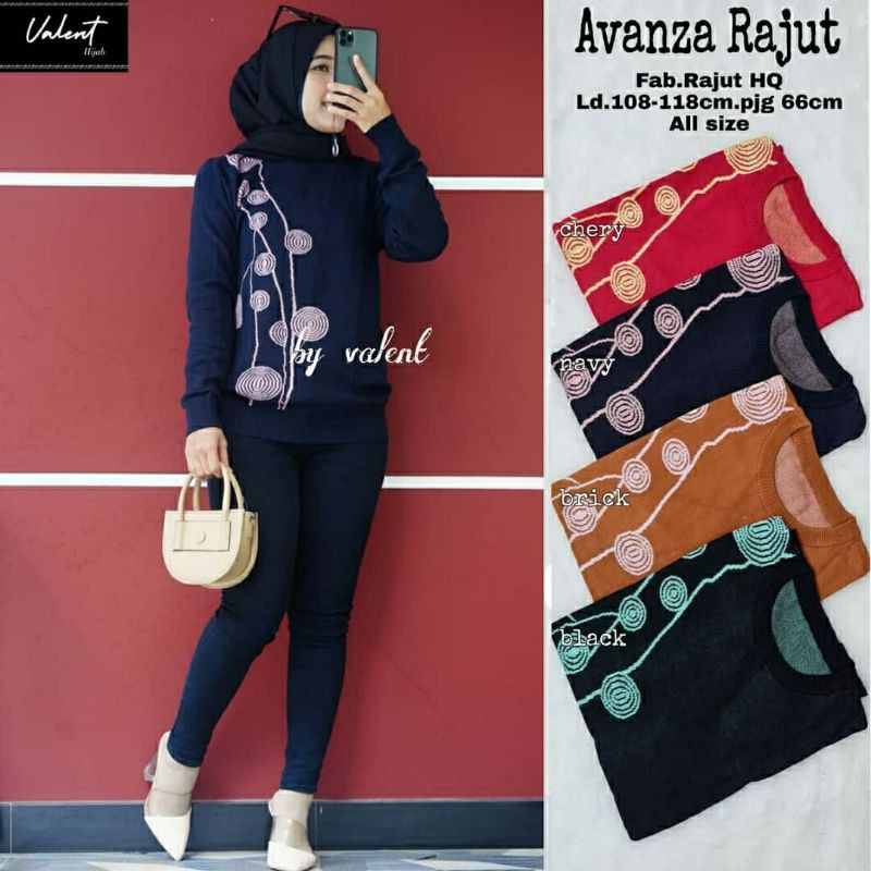 Avanza Rajut, atasan, atasan wanita, atasan rajut, bahan rajut import,  blouse,blouse rajut,kekinian