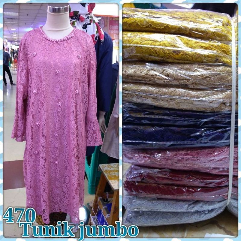 Brokat tunik jumbo