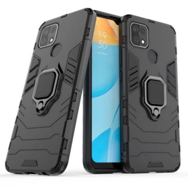 CASE OPPO A31 A8 A15 A15S HARDCASE IRON ARMOR I RING CASING SHOCKPROOF CASE TRANSFORMER STANDING