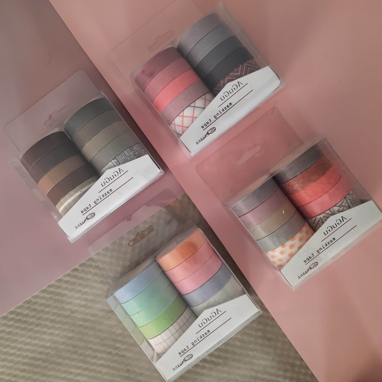 

1 Pcs Selotip Washi Tape Bujo Scrapbooking Diary Deco