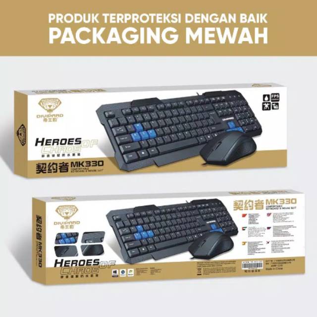 Keyboard & mouse combo Divipard USB MK330