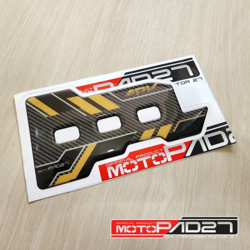 Motopad27 Stiker Resin timbul Cover Knalpot Aksesories Honda New ADV 160 2022