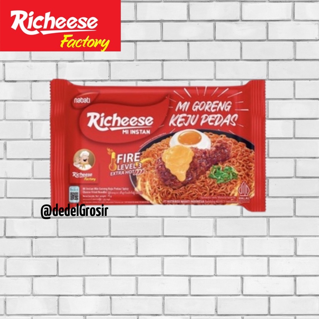 

READY Mie Goreng Richeese Pedas level 3 / Pedas / Nabati / Mie Keju / LV3