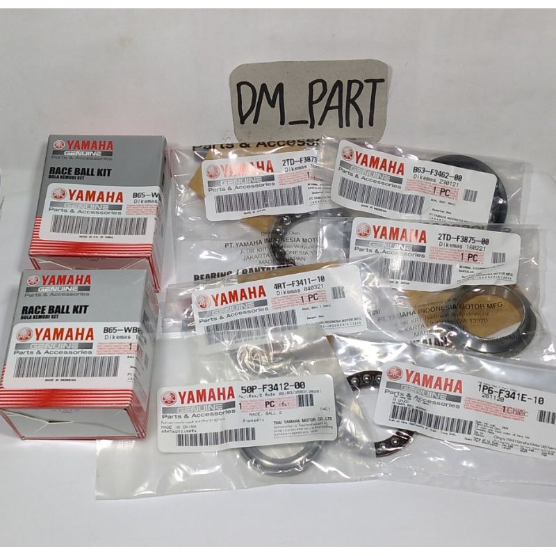 KOMSTIR COMSTIR RACE BALL KIT CONES YAMAHA AEROX 155 ORI ASLI ORIGINAL1 SET B65 WB015 WB018 NMAX NEW