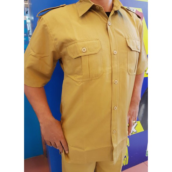 Terlaris Baju Seragam PEMDA Coklat, Setelan Pemda, PNS Pemda, Kemeja dan Celana Limited