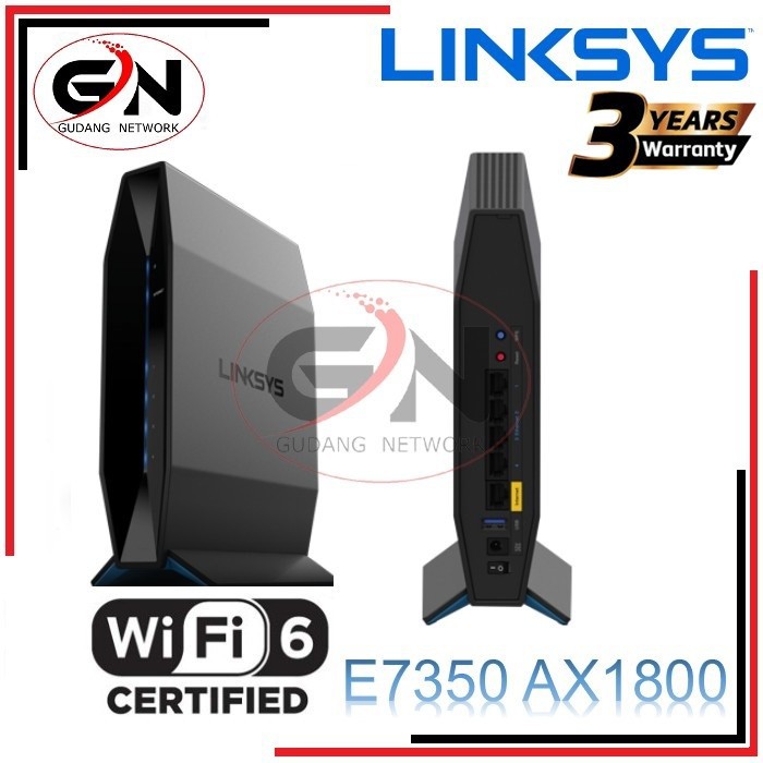 Linksys E7350 Dual-Band AX1800 WIFI 6 Wireless Router E 7350 AX 1800