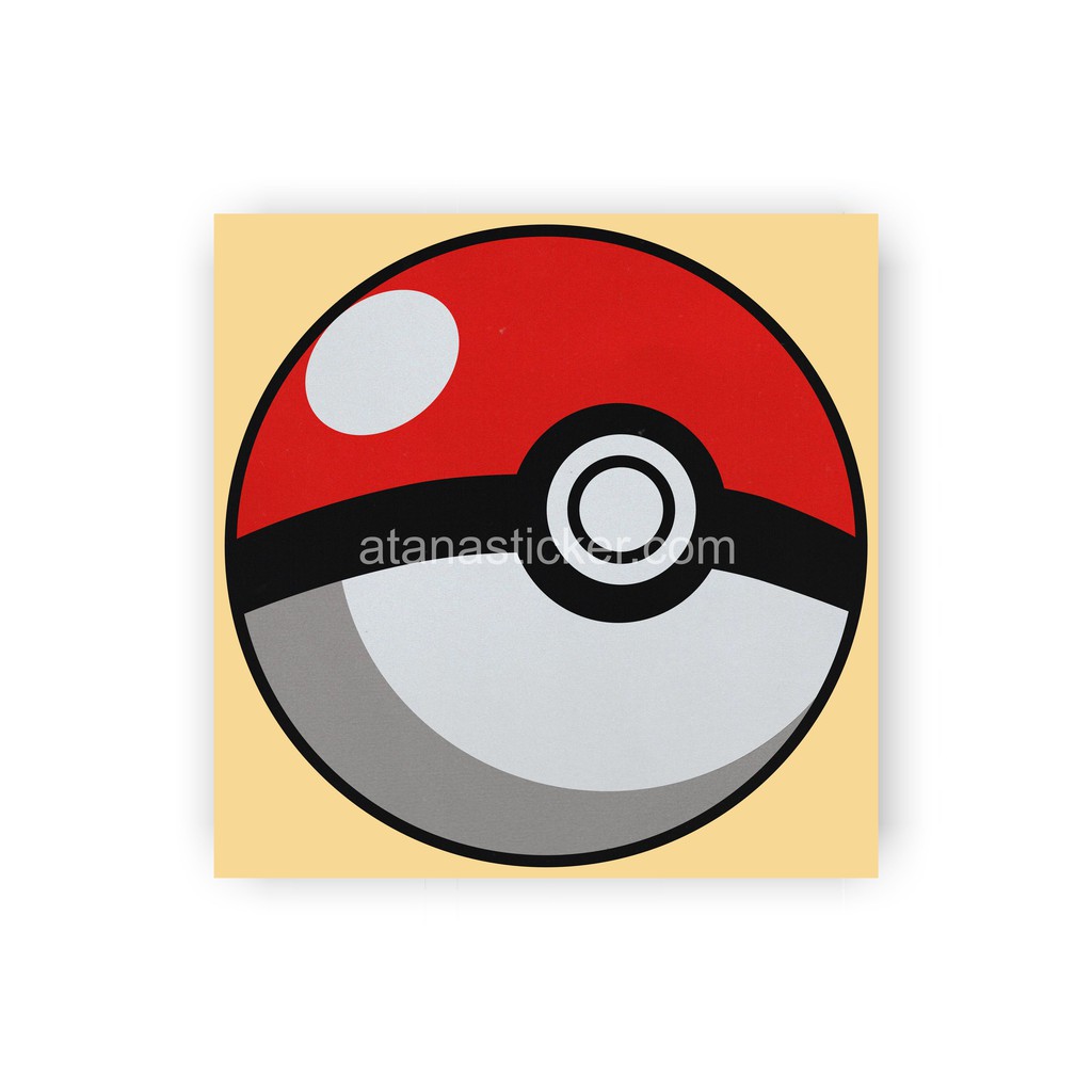 Sticker Cutting Poke Ball Pokemon Ball 6x6cm