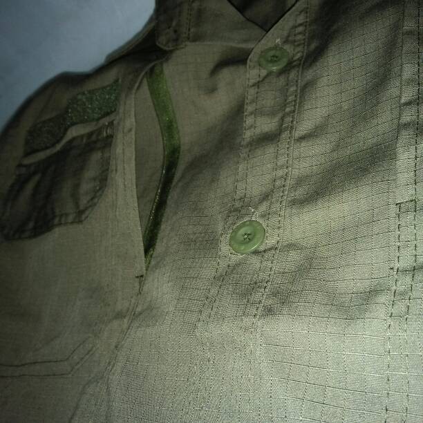 Kemeja Tactical Outdoor Hijau Olive, Pol PP