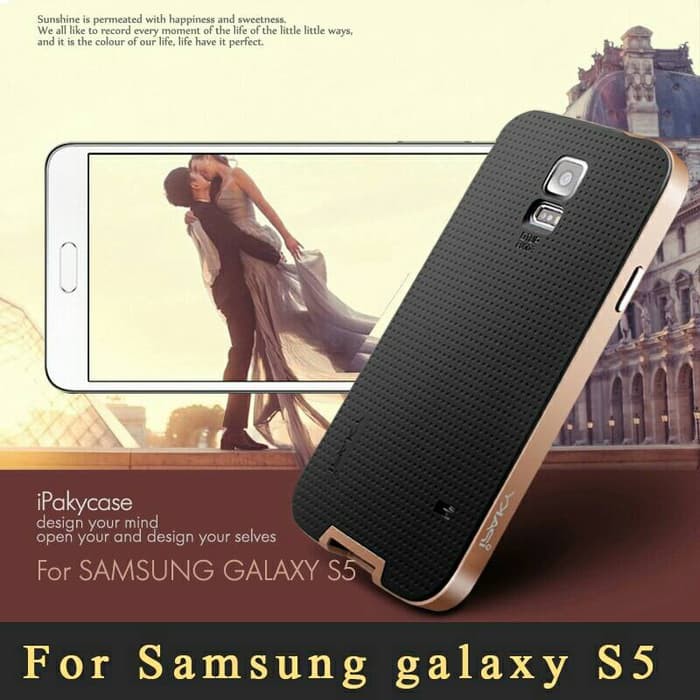 Samsung S5 Ipaky Case Original Carbon Cover Bumper Hybrid Armor