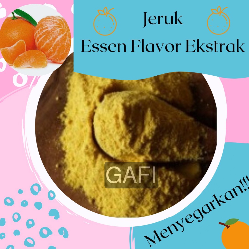 

Bubuk Essen Jeruk 1/2Kg Tepung Essen Flavor Ekstrak Jeruk Powder 500Gr Murah Premium Aneka Instan Asli Enak Terbaik Essence Flavour Extract Halal Murni Original No Sugar No Creamer Pabrik Grosir Agen Distributor Toko Reseller Open