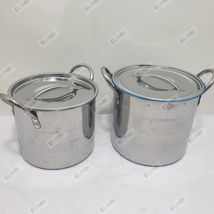 ASTA mini pot ASMP 01 Panci stainless steel set 2pc 17cm &amp; 19cm serbaguna