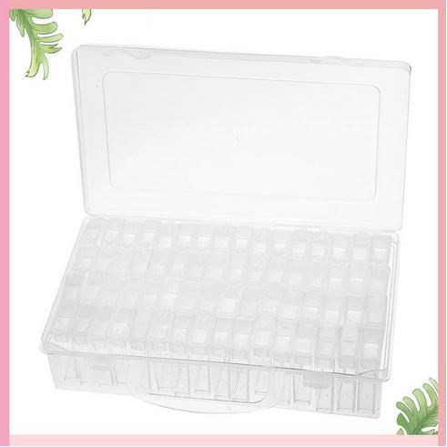 64 Compartment Rhinestones Storage Box (64 cells)