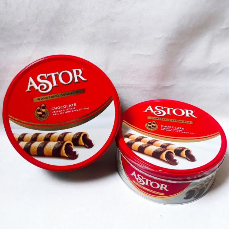 

Coklat roll Astor Kaleng Bulat Chocolate 156gr