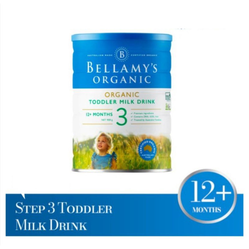 Bellamy's Organic Step 3 Toddler Milk Drink - Susu Organic 12m+ 900 gr
