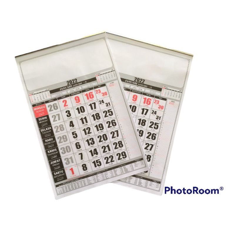 Kalender Polos 2022/Kalender Dinding 2022 UK 48x32cm