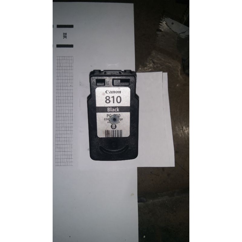cartridge Canon 810 second sudah lobang dan terisi tinta