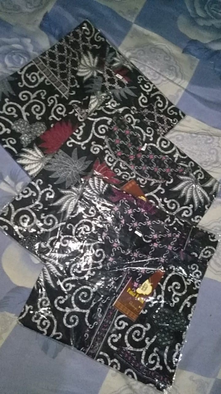 Baju Couple Keluarga Batik Couple Keluarga Sania Ruffle Ori Ndoro Jowi Dnt Motif Kembang Langit