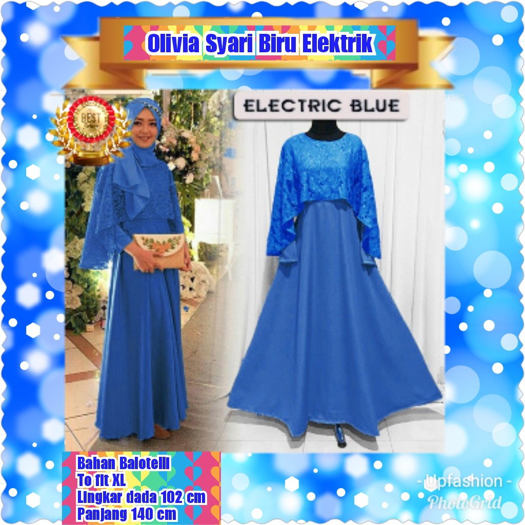 OLIVIA SYARI / WHITE /NAVY / MAROON TERMURAH TERPOPULER/GAMIS/TERMURAH