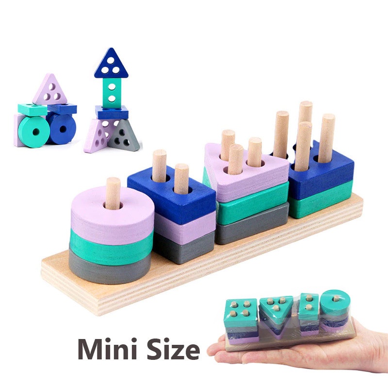 Mainan Anak Education Shape Match Children Toy - MS9958 - Multi Color