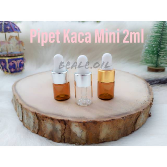 Botol Kaca Pipet Amber Mini 1ml / 2ml / 3ml