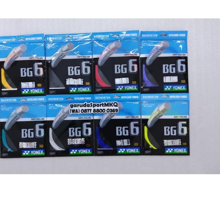 ➯ Senar Yonex BG 6 / Senar Raket Bulutangkis BG 6 / Senar Rakt Badminton BG 6 ❃