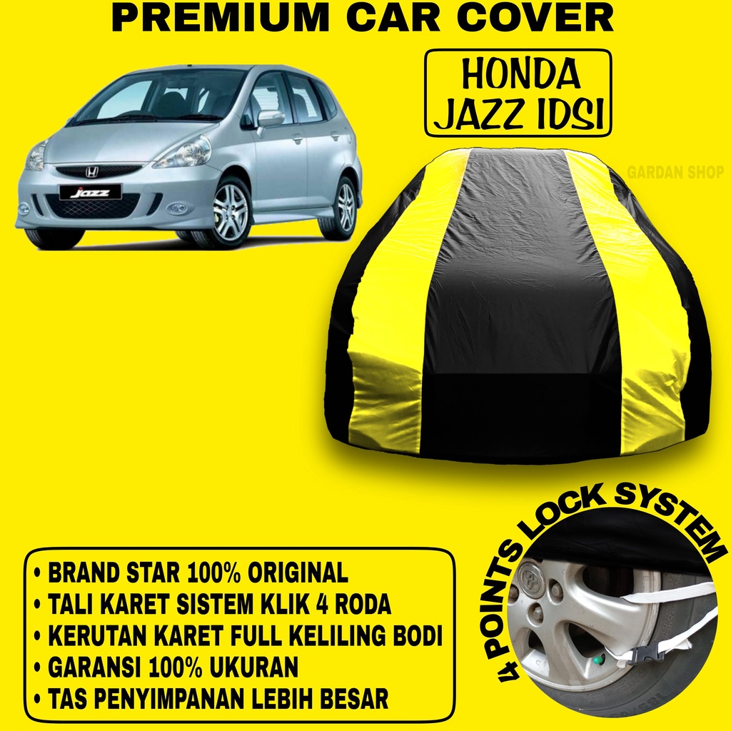 Body Cover HONDA JAZZ IDSI Sarung Strip KUNING Penutup Pelindung Bodi Mobil Honda Jazz Idsi PREMIUM