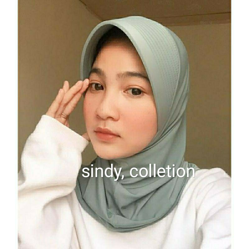 hijab sporty/bergo terbaru/hijab harian/hijab instan