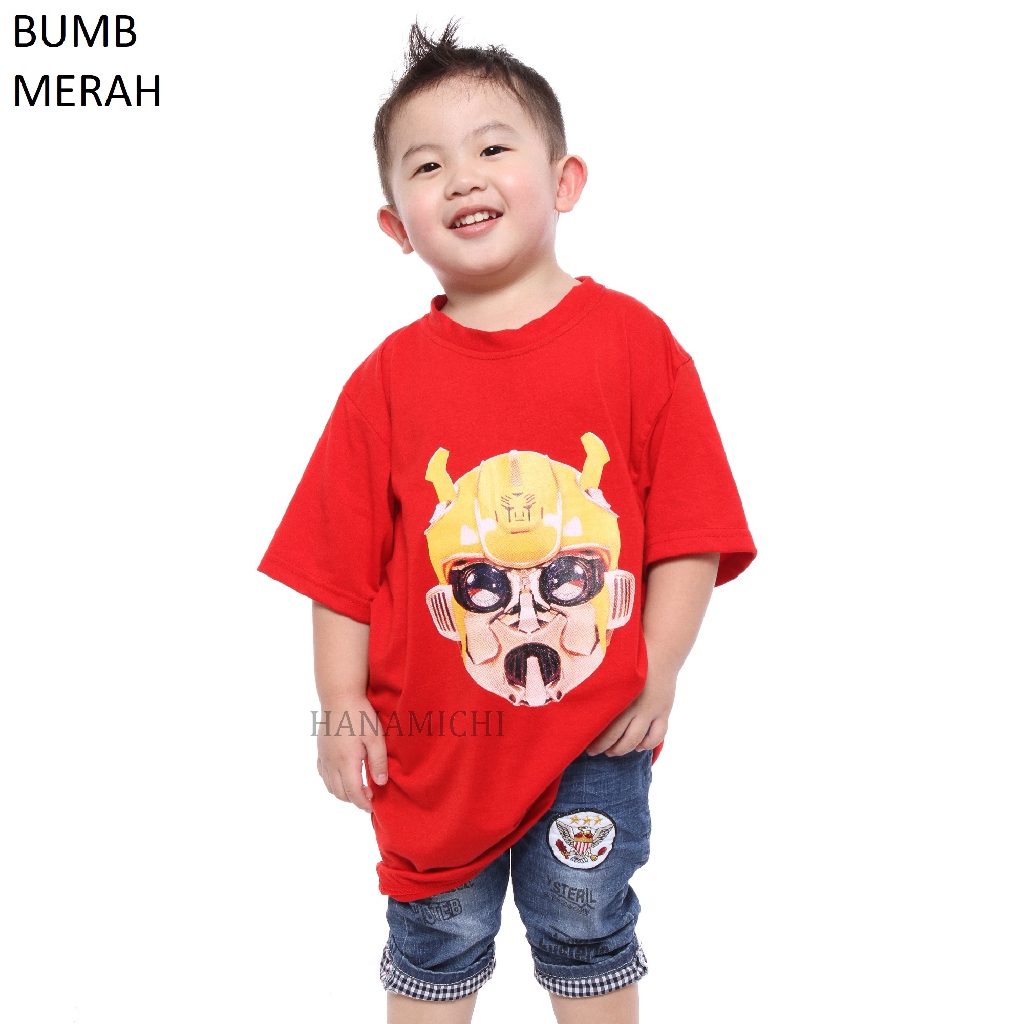 Hanamichi BUMB Kaos Anak Sablon Superhero