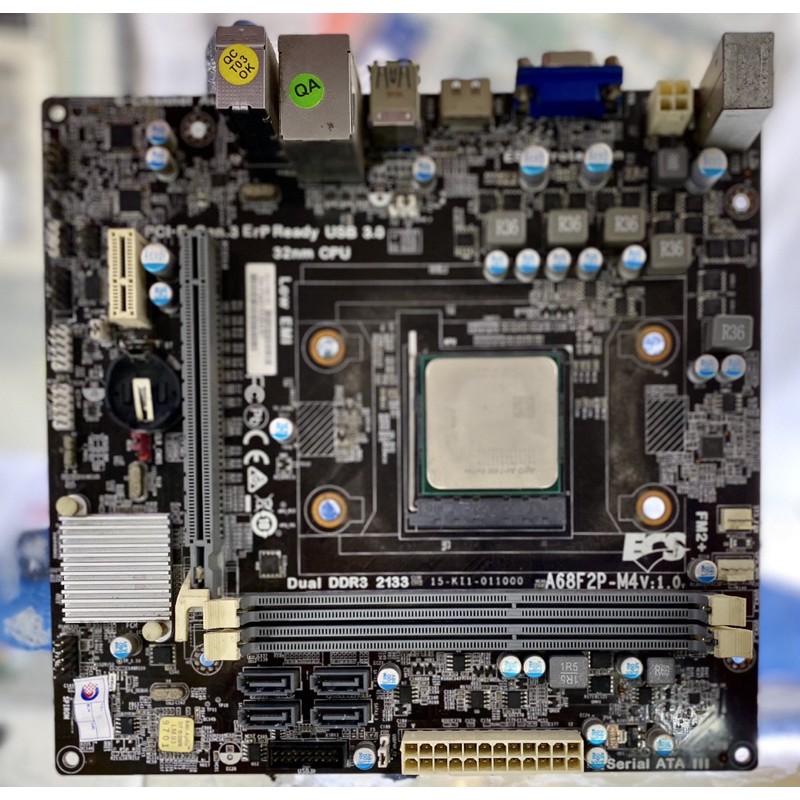 Motherboard AMD ECS A68F2P-M4 Socket FM2+ DDR3 HDMI Second