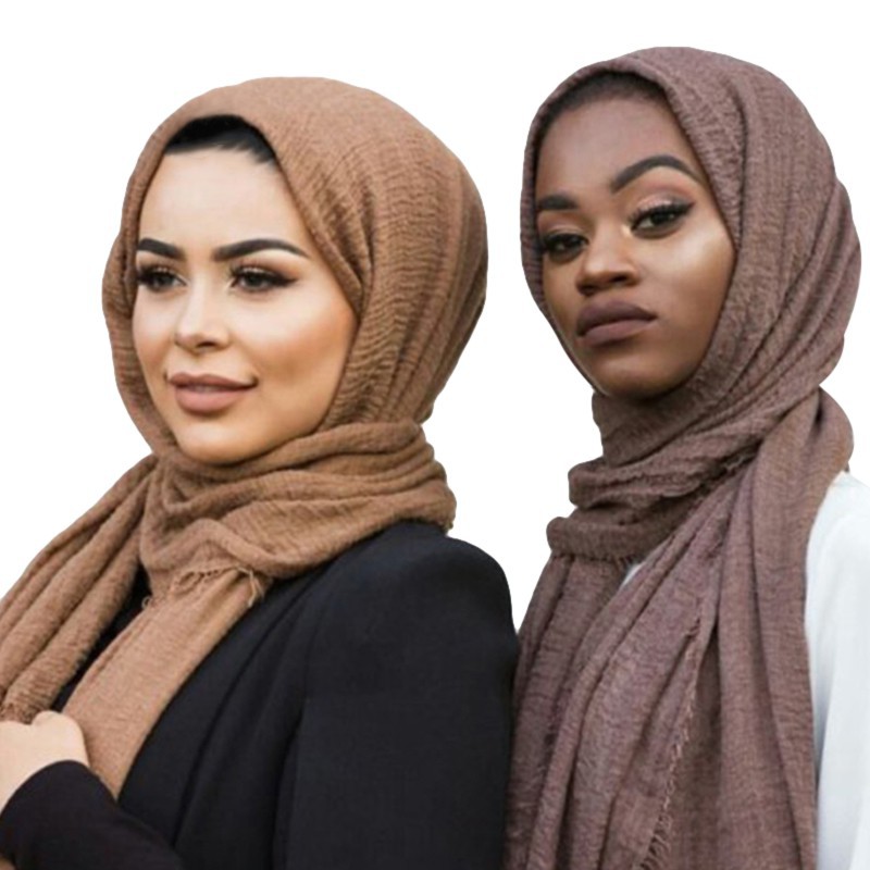  Hijab  Jilbab Kerudung Muslim Bahan  Katun Ukuran 