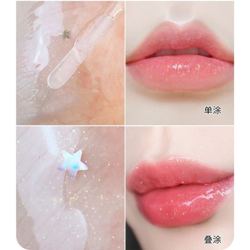 Bundara.id Ko-191 Lip gloss lucky star diamond crystal bosuya