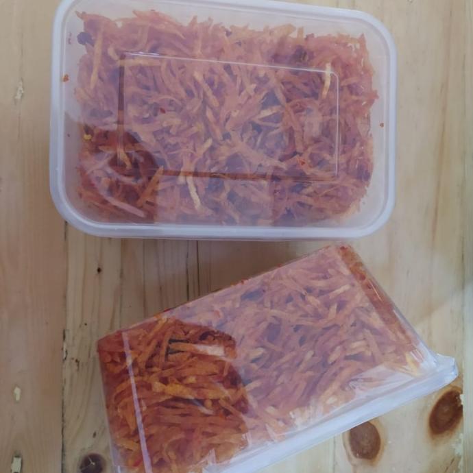 

Kering Kentang Mustofa Pedas Manis 250gr / Kering Kentang Mustofa