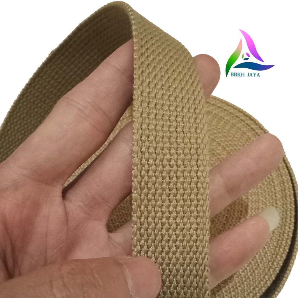 Tali Webbing Tas Katun Ukuran 2.5 Cm Per Roll