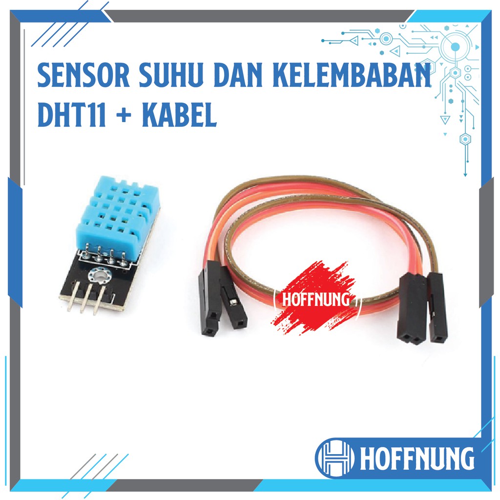 Modul Sensor Suhu Dan Kelembaban DHT11 Plus Kabel Jumper