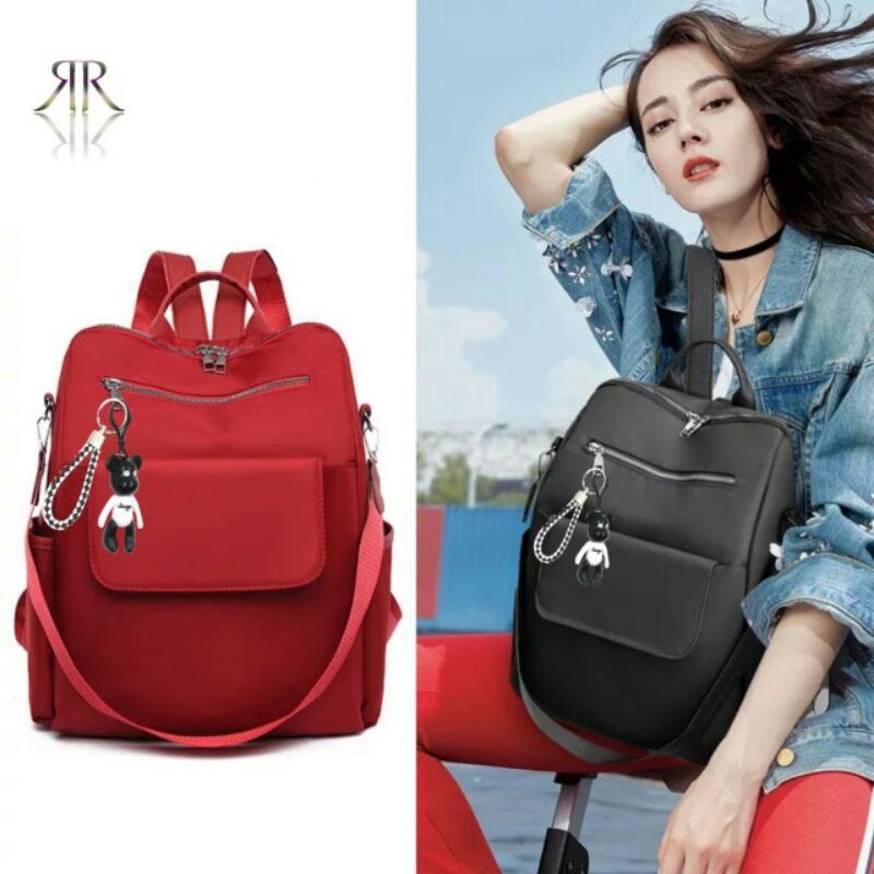 Tas wanita Ransel/tas baru/Ransel kekinian/Tas Nylon LuCu