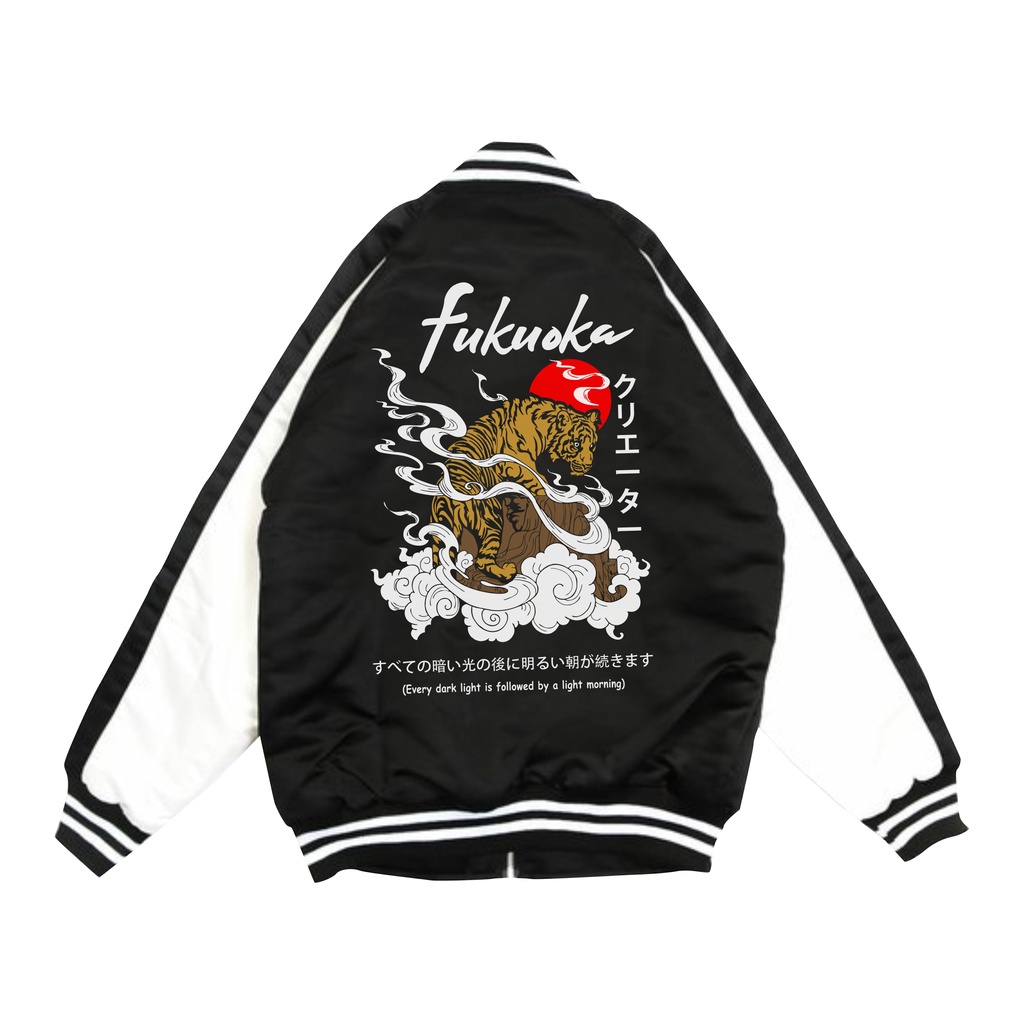JAKET BOMBER SUKAJAN COWOK JAPAN TIGER FUKUOKA KREATOR APPAREL