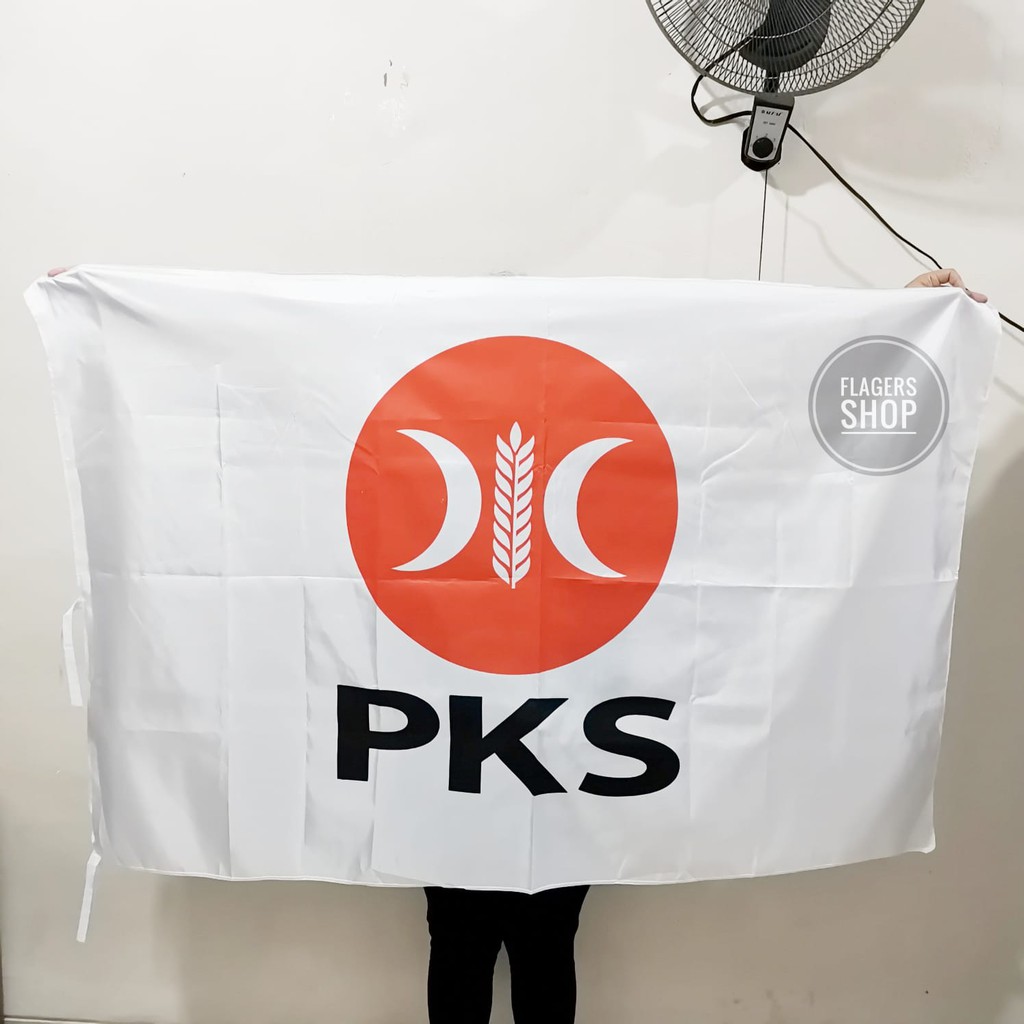 

[LOGO BARU] Bendera Partai PKS 100x150 cm