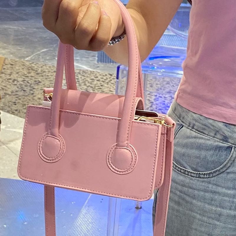 Tas Mini Pink Square Minimalis Untuk Wanita