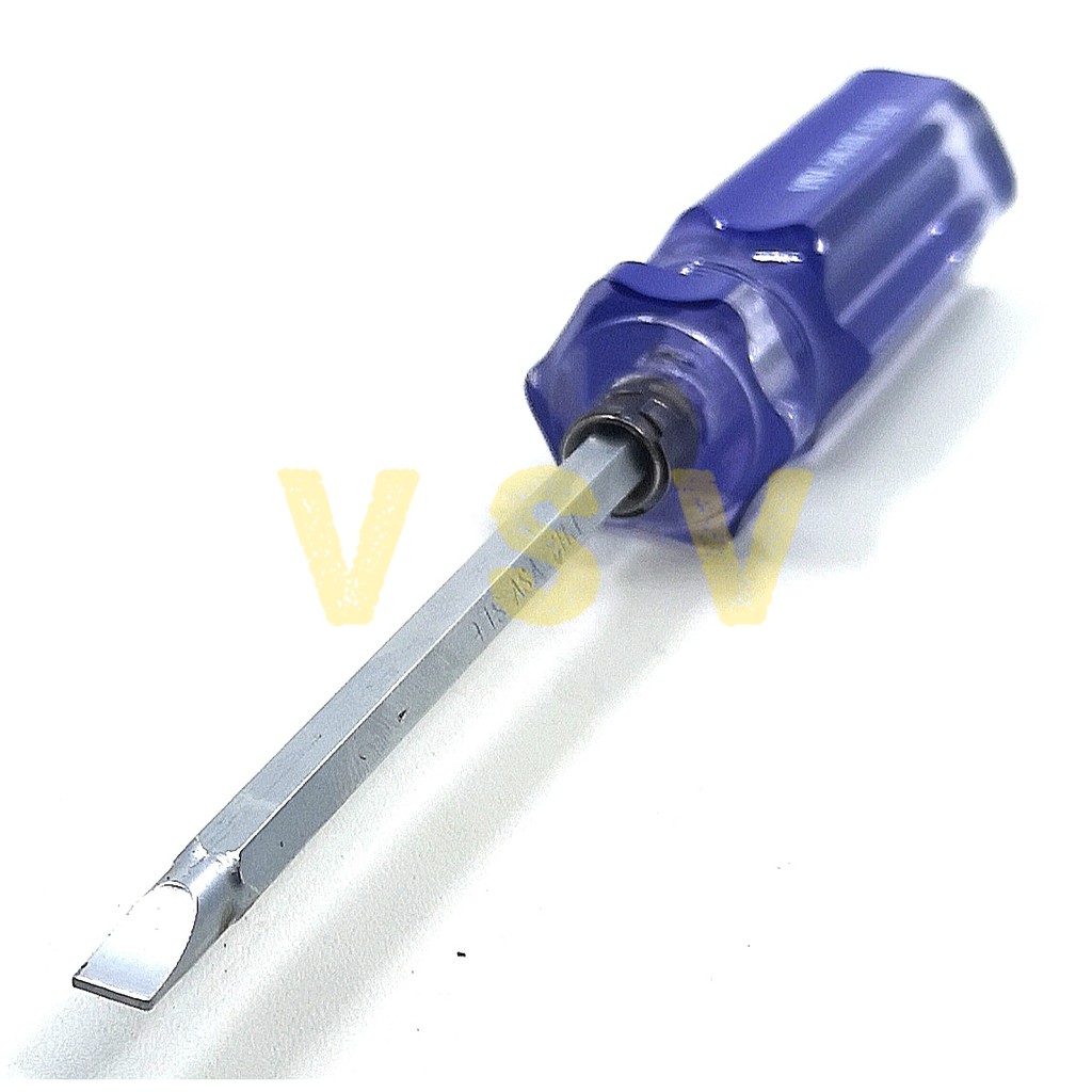 VSV Two way screwdriver 125mm crystal / obeng bolak balik /plus min