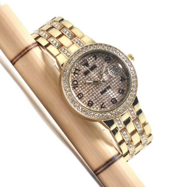 JAM TANGAN CEWEK/WANITA ROLEX KW SUPER DIAMOND RANTAI TERBARU ANTI AIR ELEGANT HARGA BERSAHABAT...