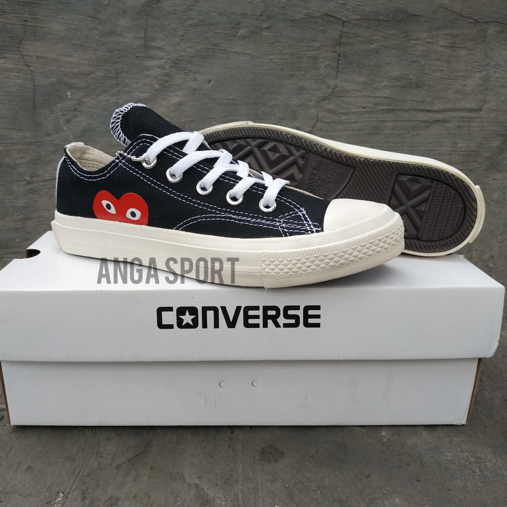 SEPATU WANITA CONVERSE X CDG PLAY ALL STAR CHUCK TAYLOR PINK SEPATU CEWEK CASUAL MADE IN VIETNAM