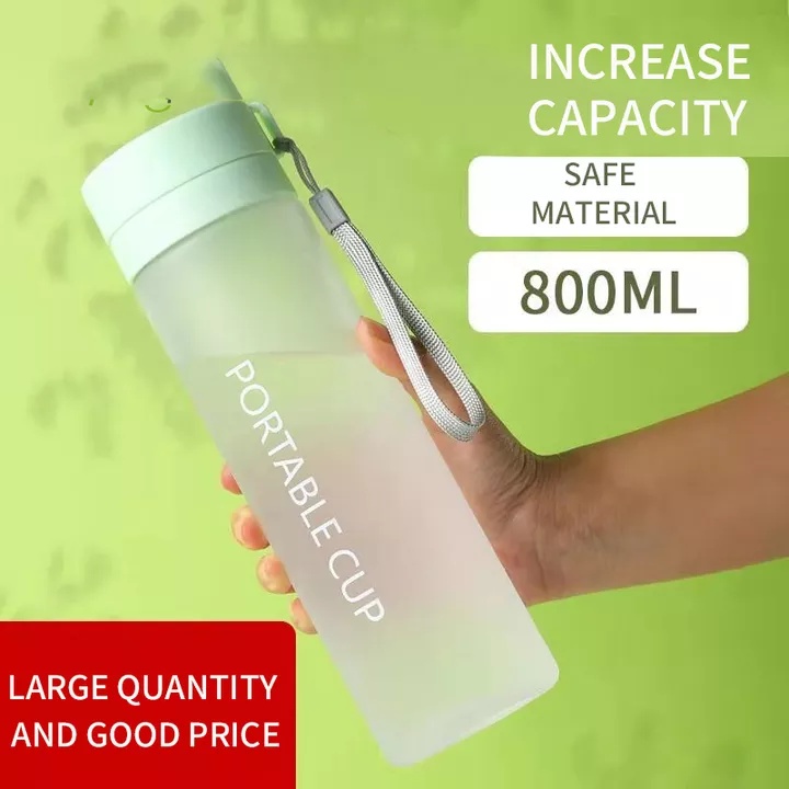 Botol Minum Portable Cup Premium Botol Air Minum Sport Travel Anak Sekolah Dewasa 800 ML Botol Minum Infuse Water