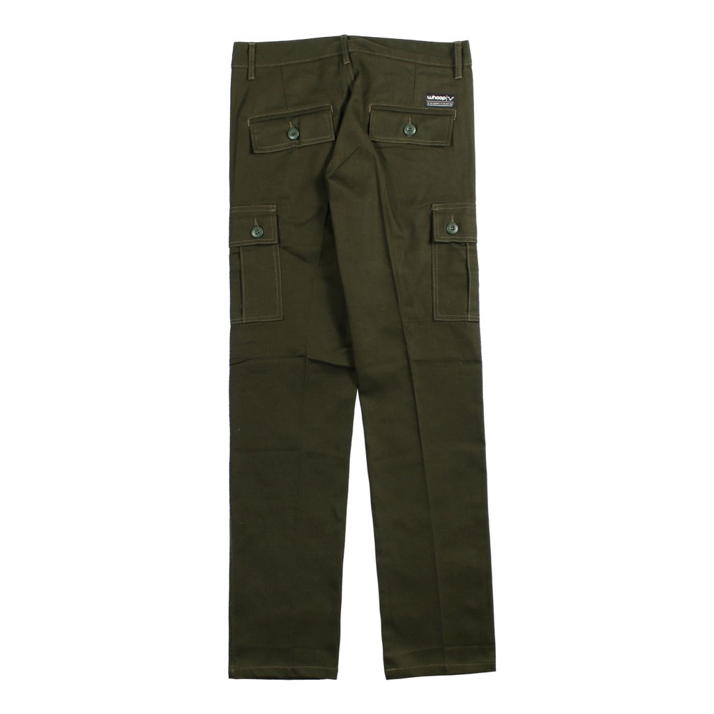 Whoopculture &quot;Goral&quot; Green Army Long Pants Cargo