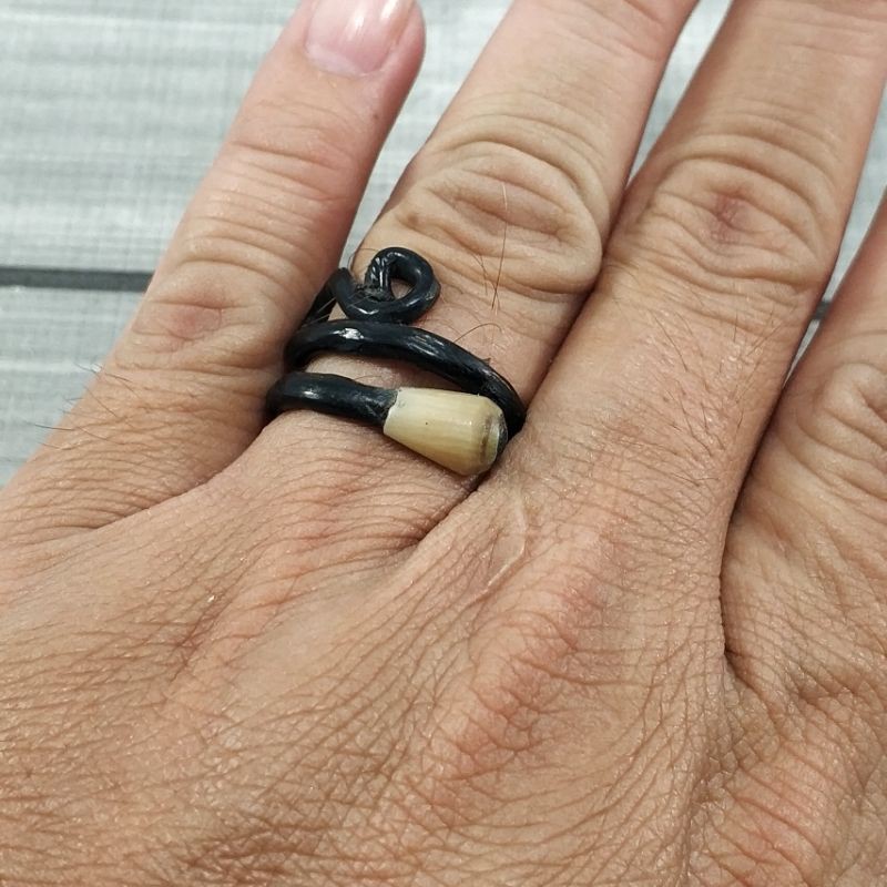 CINCIN AKAR BAHAR HITAM BONGGOL ORIGINAL