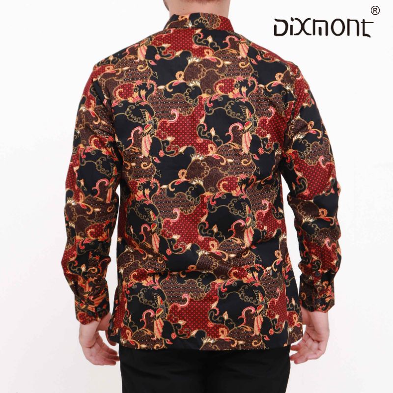 Dixmont Kemeja Pria Batik Panjang Hem BL02821