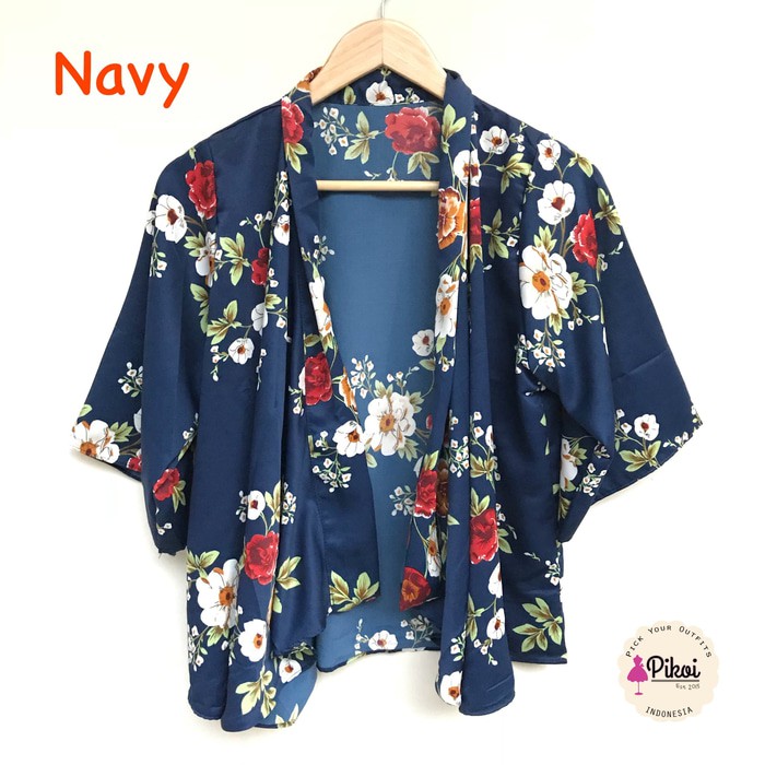 Dijual Floral Outer / Luaran Bunga / Cardigan motif murah / Kimono ikat bunga Murah